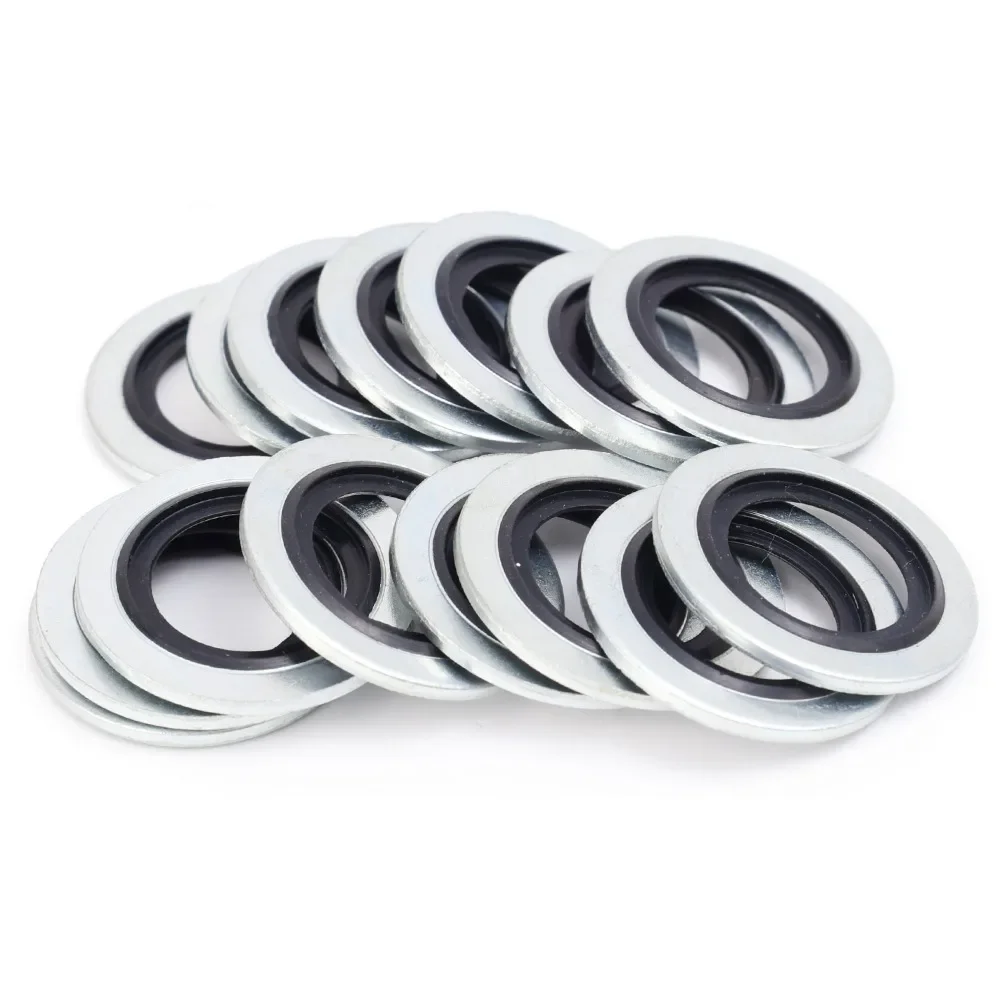 Renault Oil Drain Plug Gasket Bonded Seal Washer Car Oil Pan Drain Plug Aluminum Alloy Fluororubber Sealing Ring Gasket Car Accessories 110265505R