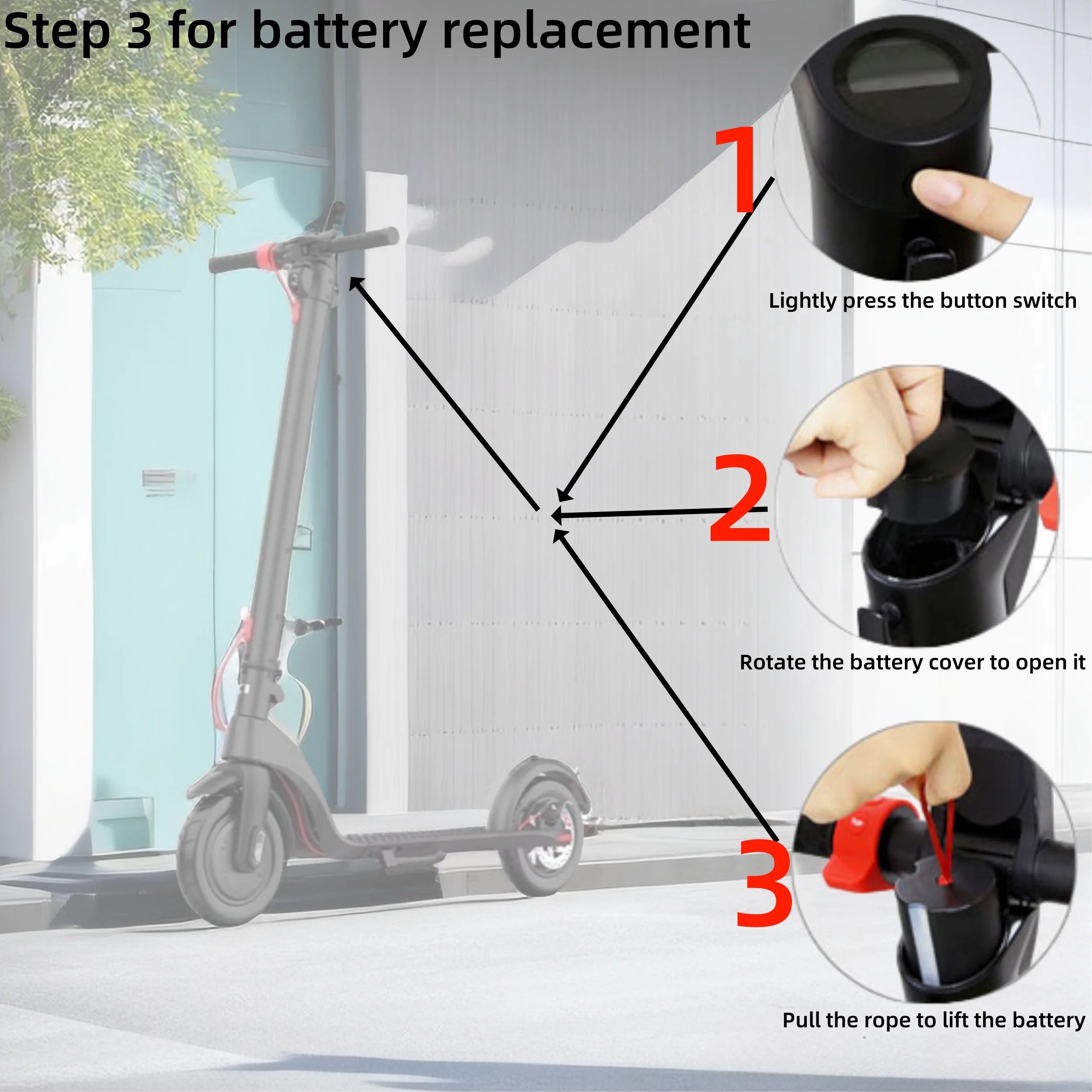 X7 scooter 36V 5.2 AH MBS rechargeable lithium battery for HX X7 scooter rechargeable battery