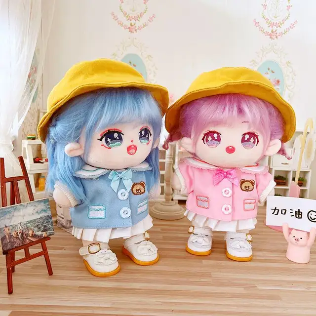 2pc/set 20cm Plush Doll's Clothes Cute Bear Kindergarten College Uniform  Clothes Suit Outfit Accessories For Dolls Toys Gift - AliExpress