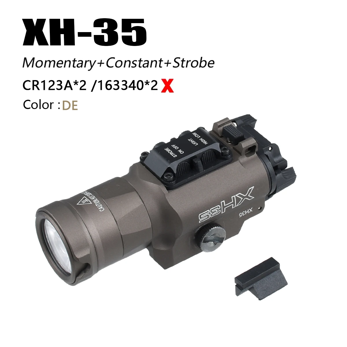 Enhanced Tactical LED Flashlight with Dual Switch and IR Capability for Outdoor and Hunting Use