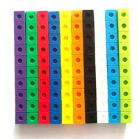 100Pcs Linking Cubes Math Manipulatives Montessori Toys For Kids  Learning Classroom Supplies Teaching Educational 1