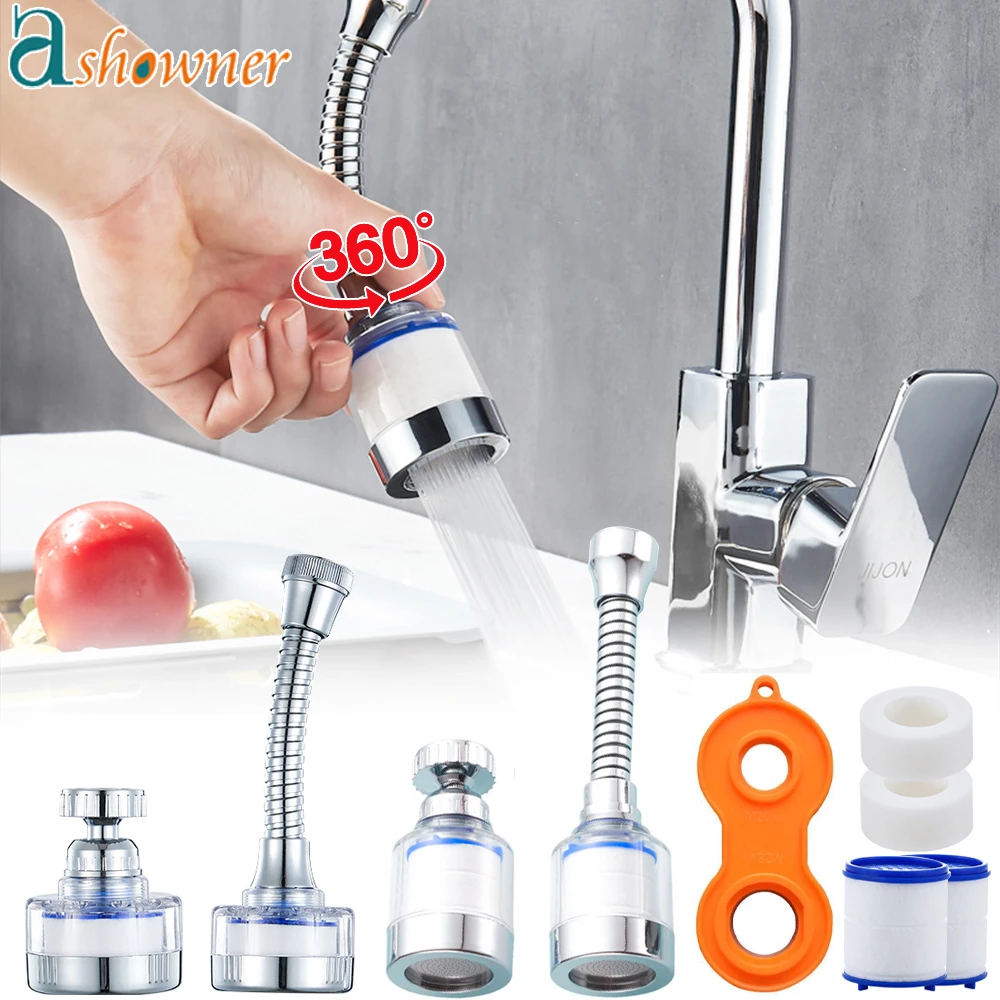 New 360° Rotation Faucet Water Filter Remove Chlorine Heavy Metals