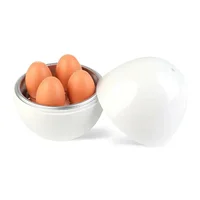 Eierkocher – cuiseur à vapeur pour micro-ondes, capacité de 4 œufs, facile et rapide, 5 Minutes, dur ou doux, outils de cuisine bouilli 4