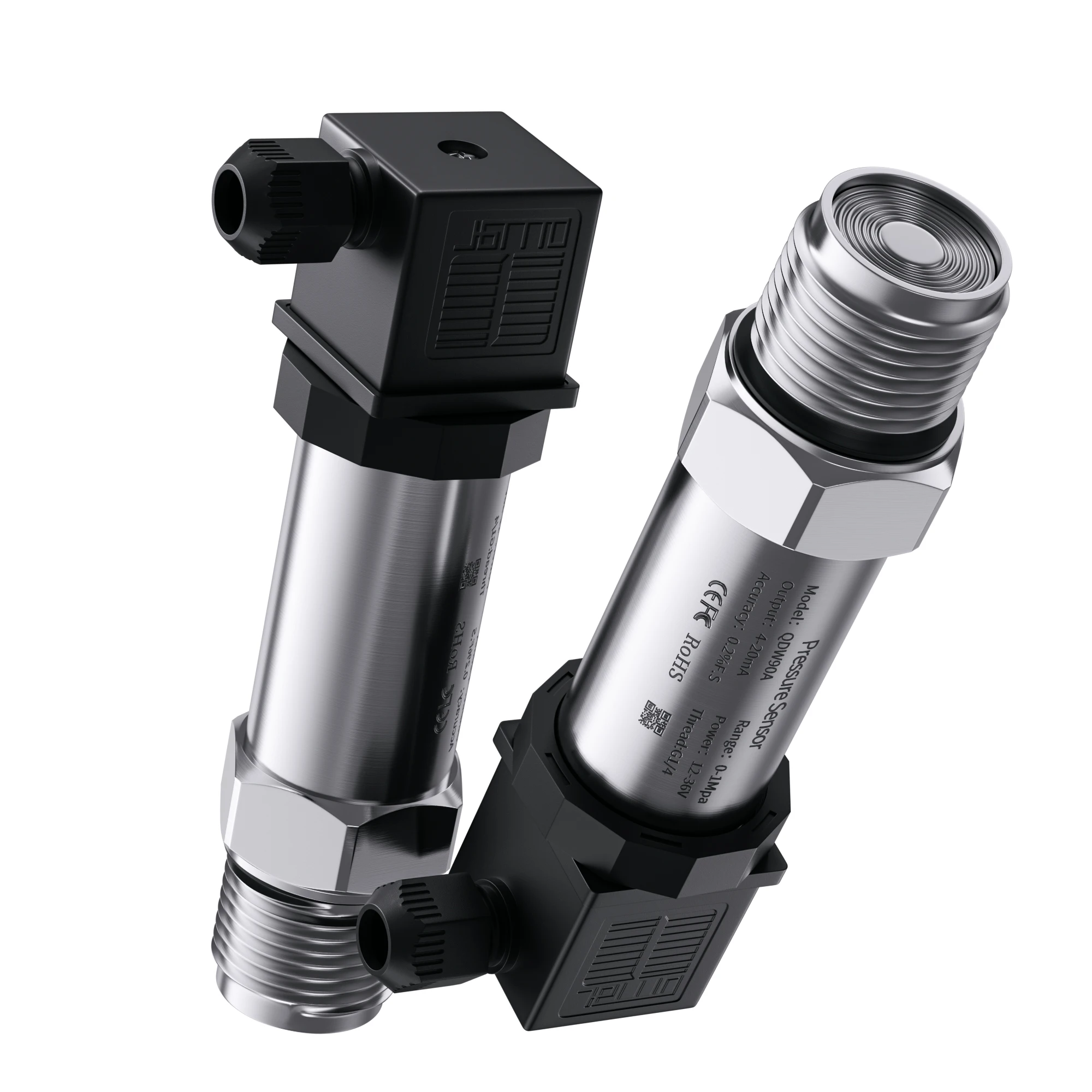 Pressure Transmitter 4-20mA 0-10V Flat Diaphragm 1Mpa 10Mpa 10bar Milk Glue Tank Sanitary Food Grade Flush 30kpa Sensor pressure sensor