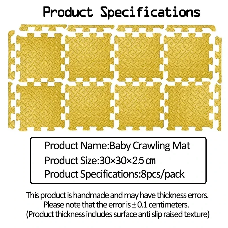 Thickened 2.5cm Puzzle Mat Baby Play Mats  baby gym Children Room Activities Mat For Baby Interlock Floor Carpet 30*30CM 6
