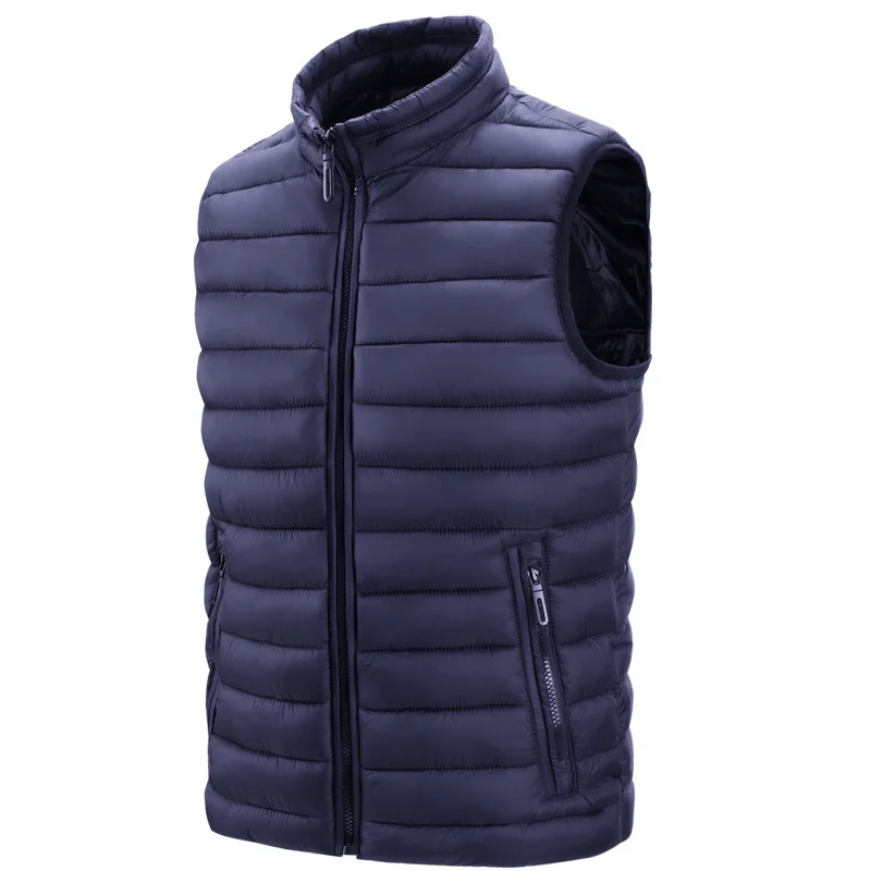 Men's Waistcoat Ultra Light Down Vest Oversize Men Lightweight Waterproof Sleeveless Duck Down Male Slim Gilet