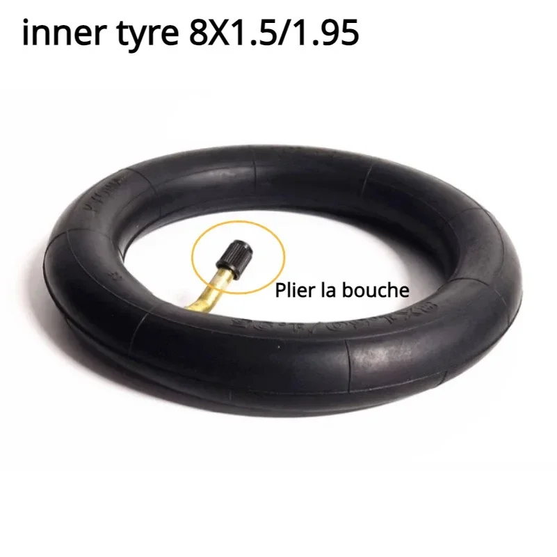 8 inch 8X1.5 tube Tyre Motorized scooter baby stroller 8x1.50 inner outer tube accessories pneumatic tire electric scooter tire