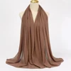 Foulard Hijab en mousseline de soie pour Femme, voile musulman ramadan ,hijab femme musulman,foulard musulmane pour femme, foulard mousseline en Jersey doux de haute qualité hijab islam voile femme musulman,70*180cm