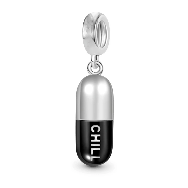 Stethoscope Capsule Pills Electrocardiogram Nurse Tooth Charm Beads Fit Original European 925 Silver Bracelet DIY Women Jewelry 6