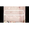 House Twin Bed Frame Wooden Platform Bed for Kids,No Box Spring Needed, Gray 6