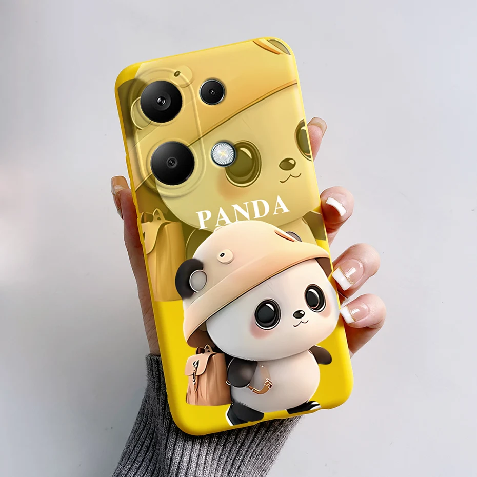 Soft Silicone Cute Cat Panda Shockproof Phone Case Cover, TPU Coque  Shell