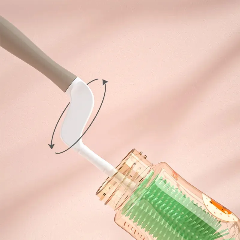 Portable in Baby Bottle Cleaner Set with Drying Rack,