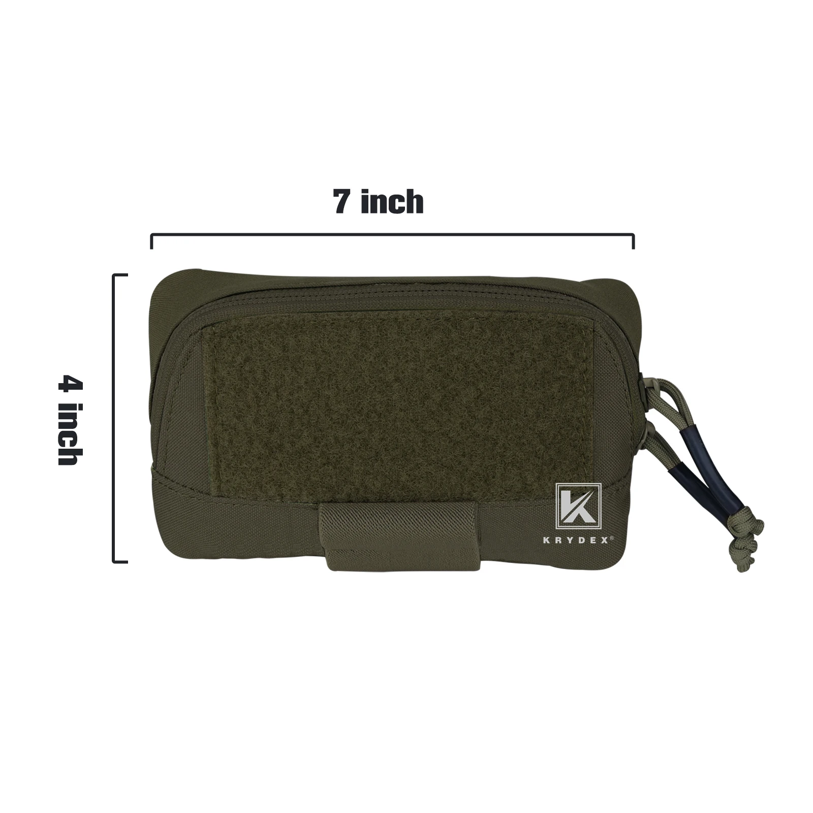 KRYDEX-Tactical Admin Pouch, Utilitário MOLLE, Belt Pouch, Organizador De Armazenamento, Painel Pouch, Ranger Verde