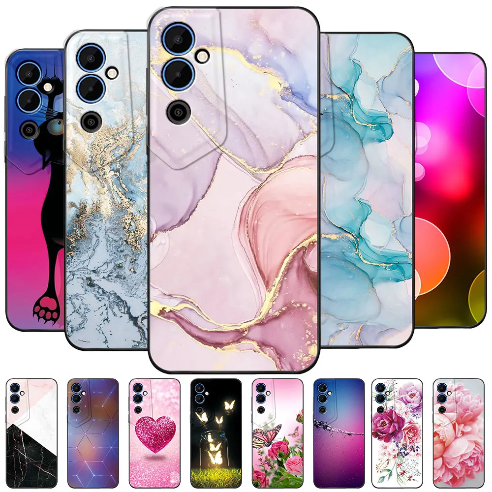 Marble Design Soft Silicone Phone Case, TPU Protective Bumper Cover