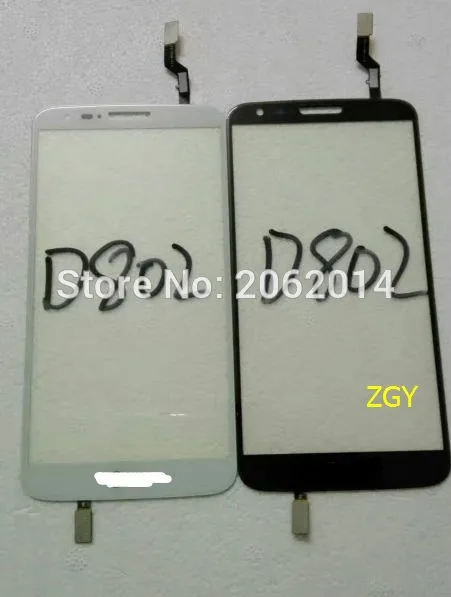 ZGY 터치 스크린 디지타이저 유리 렌즈 패널 센서, 외부 터치, 블랙 화이트, LG G2 D802 D805