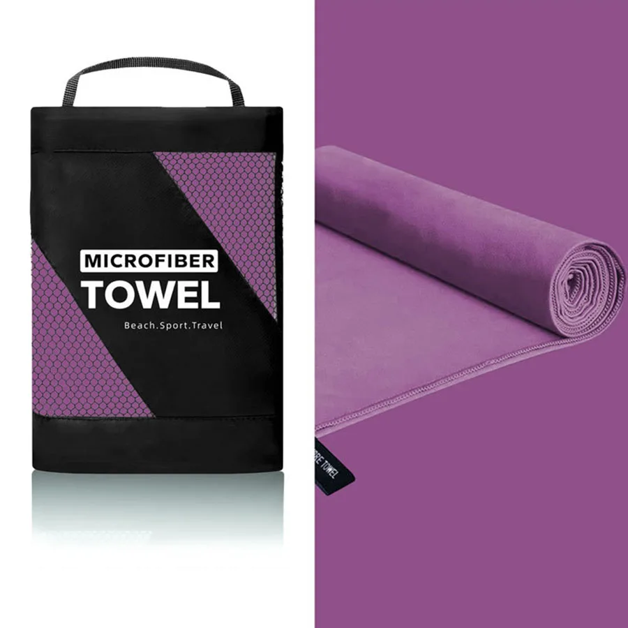 Grande serviette de plage microfibre anti-sable séchage rapide_voghion.com