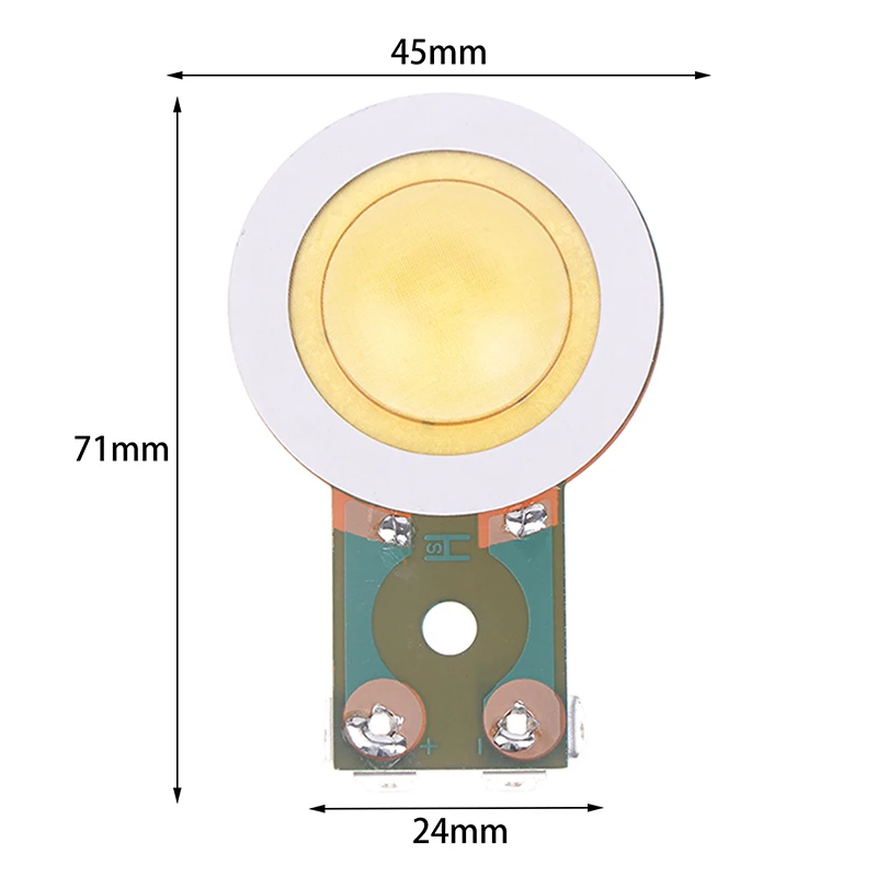 /KQM/1PC Diy 액세서리 25.4mm 혼 트레블 필름(브래킷 포함) 수지 멤브레인 드라이브 헤드 트위터 보이스 코일 사운드 필름 버저