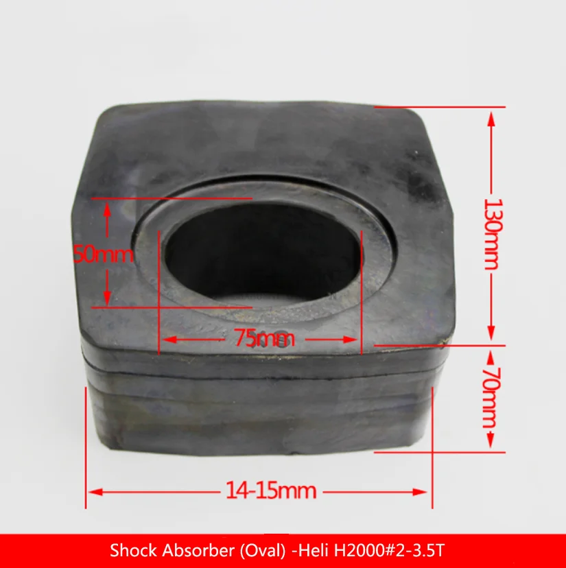 

Shock Absorbing Block Heli 2-3.5 Tons Forklift Accessories Rear Steering Axle Rubber Mat Support Block Machine Mat