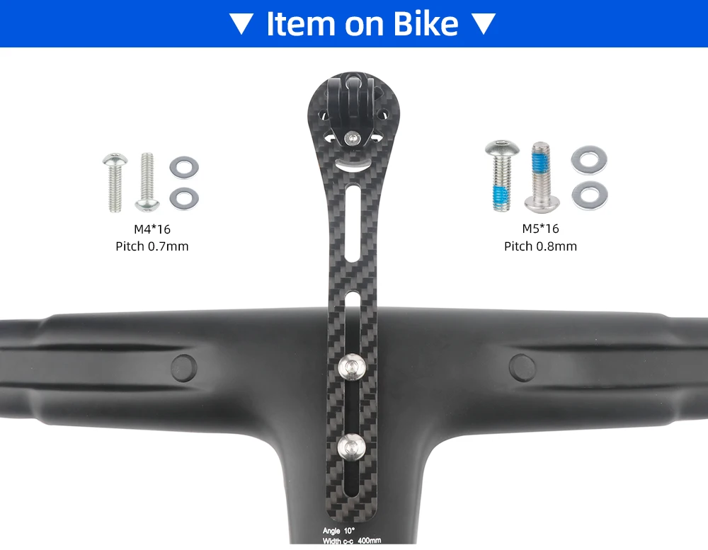 Fahrrad Integrierte Lenker Computer Halterung für Garmin Bryton Wahoo Rennrad Tacho Scheinwerfer Carbon Faser Halterung Ständer – Detail 13