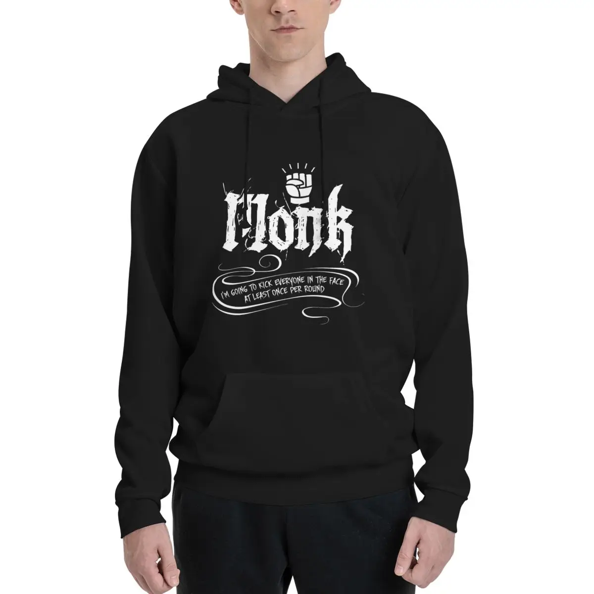 

DnD Monk Polyester Hoodie Men's Women's Sweater Size XXS-3XL