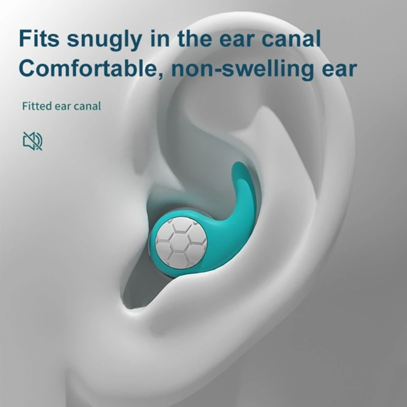  Tapones para los oídos de silicona con cancelación de ruido, tapones  para los oídos impermeables reutilizables para dormir, 12 unidades : Salud  y Hogar