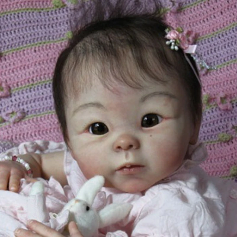 

19 Inch Reborn Doll Kt Asian Baby Unpainted Kit Unassembled Reborn Baby Doll Parts DIY Molds Handmade Toys