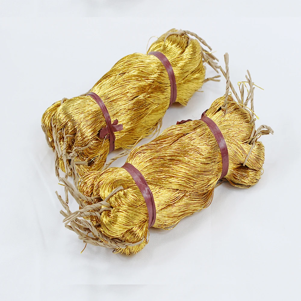 1pcs 70 Meters Wire Gold Embroidery Thread Bright Round Silk Handmade DIY Sewing Knitting Embroidery Material