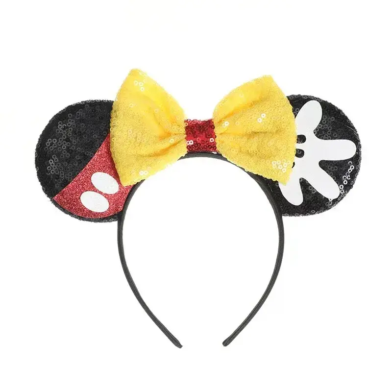 Anime Mouse Ears Headhand Cosplay Kawaii Cartoon Elastic Hair Accessories Party Sequin Bows Hairband Toys Children Adults Gift - Image 35