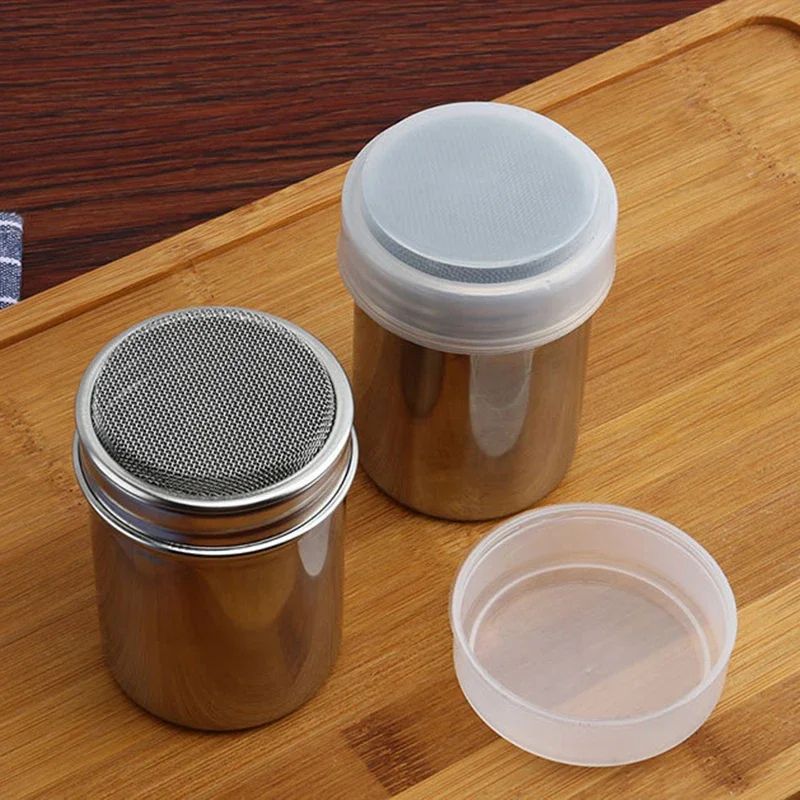 

Stainless Steel Chocolate Shaker Cocoa Flour Salt Powder Icing Sugar Coffee Sifter Shaker Coffee Filters BBQ Kitchen Tools