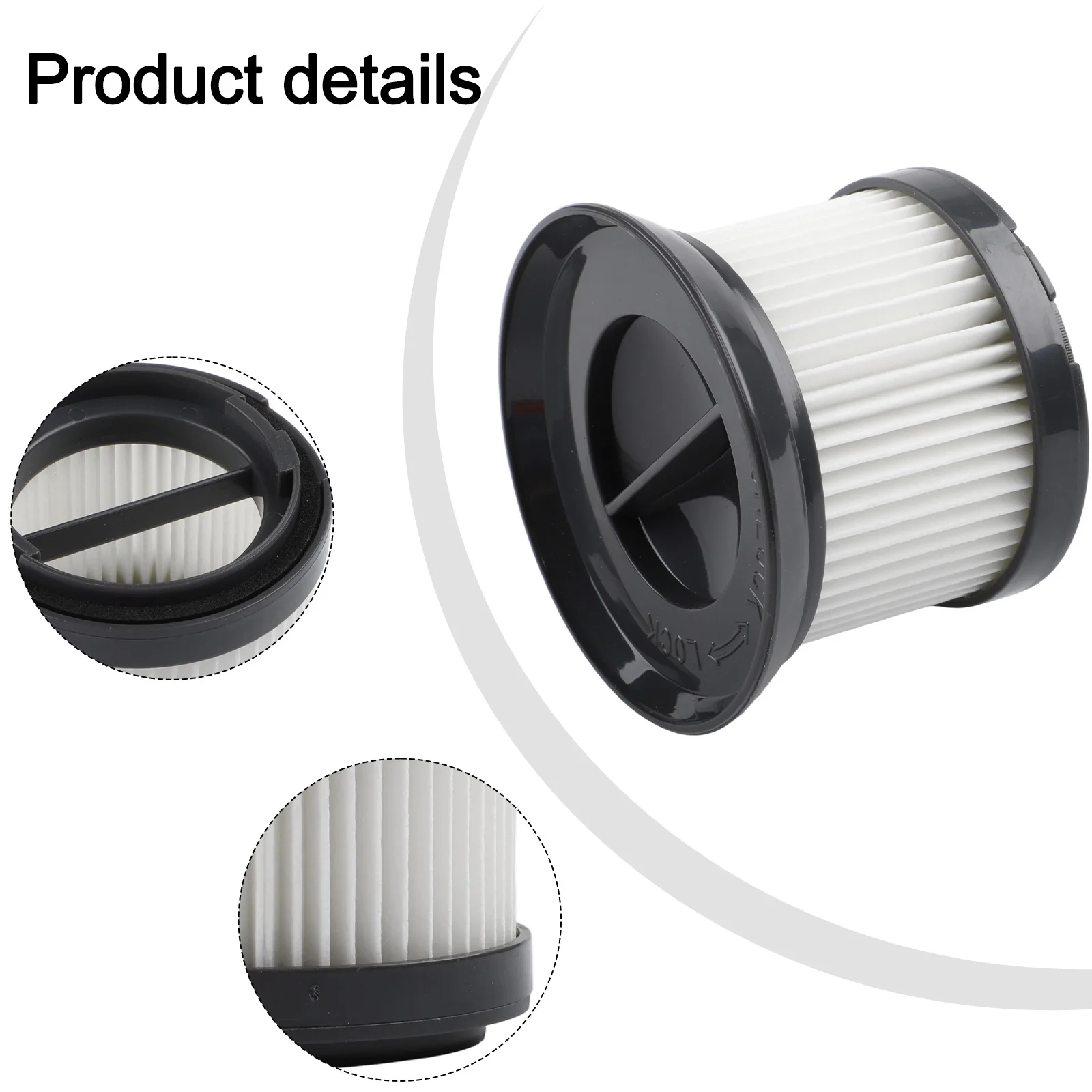 HEPA Exhaust Filter For CleanMaxx MJ1901B For Cyclone Vacuum, Replacement H13 Grade Filter With 0.3-Micron Particle Capture