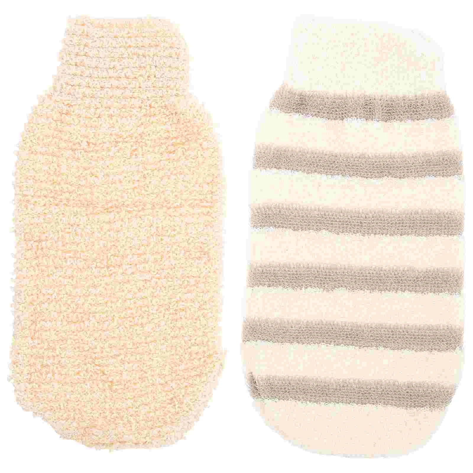 

2pcs Skin Scrubbing Mittens Skin Scrubbing Gloves Skin Bathing Cleaning Supplies