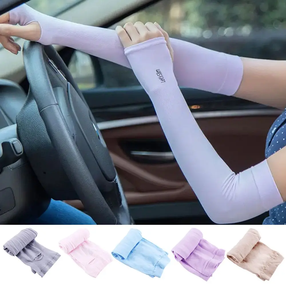 

Mosquitoes Arm Sleeves Sunscreen Women Sunscreen Sleeves Half Finger Sleeves Sun Protection Gloves Sun UV Protection Hand Cover