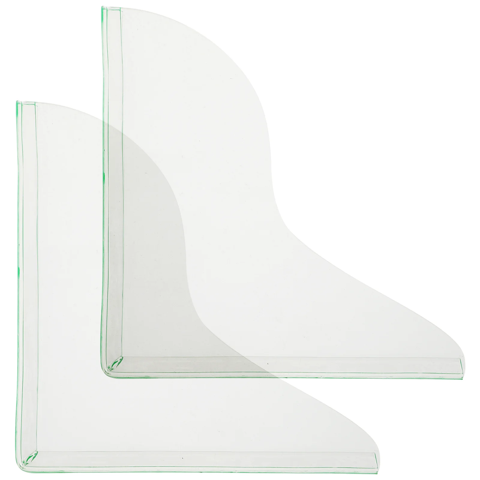 

2 Pcs Splash Guard Clear Shower Curtain Bath Tub Splashing Display Stand Tubs