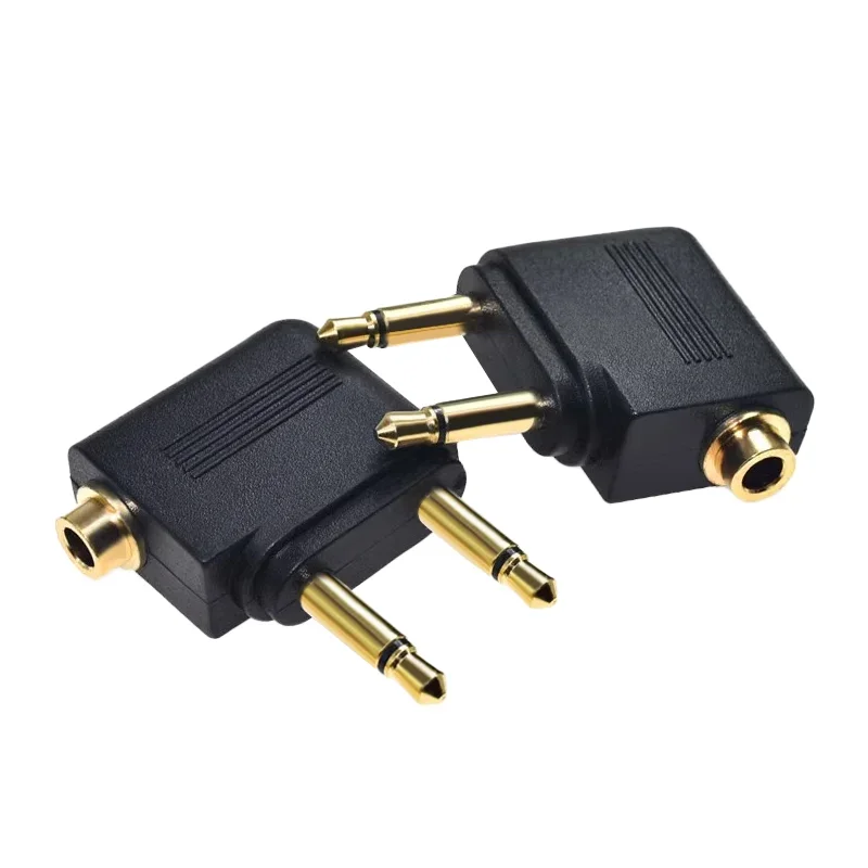 Universal 3.5MM Audio Splitter Adapter for Airplane Headphone Jacks
