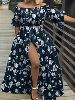 Plus Size 5XL ZANZEA Summer Women Off Shoulder Sundress 2025 Bohemian Floral Printed Maxi Dresses Casual Holiday Long Vestidos - Image 4