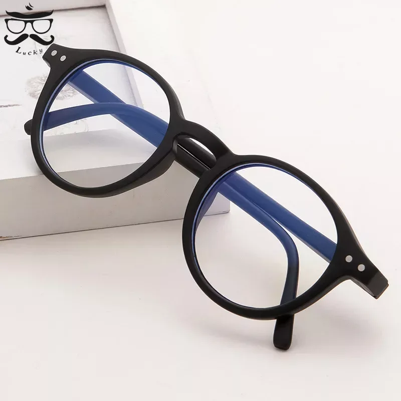 Fashion Kids Anti-blue Light Glasses Vintage Round Frame Boys Girls Computer Glasses Protection Eyeglasses Plain Glasses 4