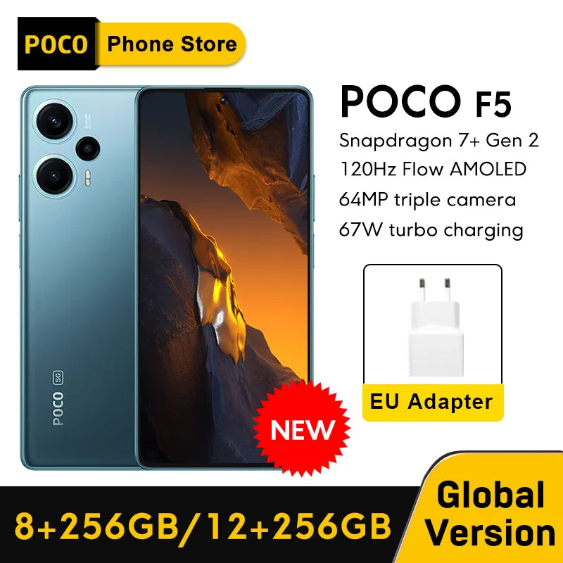 POCO F5 5G Snapdragon 7+ Gen 2 Octa Core 120Hz AMOLED DotDisplay