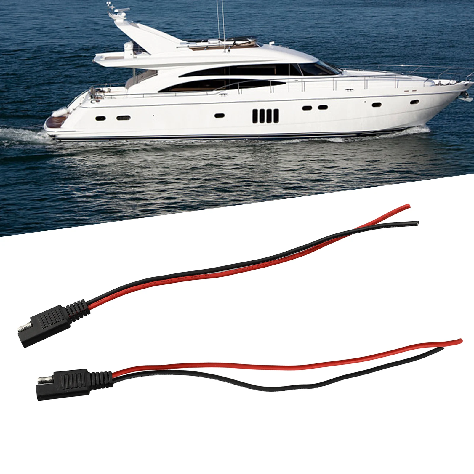 Extension SAE Single-ended Cable Tractors Package Includes Panel Power Solar Cell Connection Solar Panel Connectors