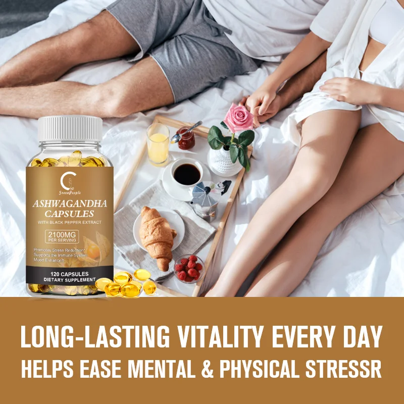 Organic Ashwagandha Extract Capsule Anti-oxidation Lipid-lowering Decompression Improving Sleep Enhancing Immunity ashwagandha supplement