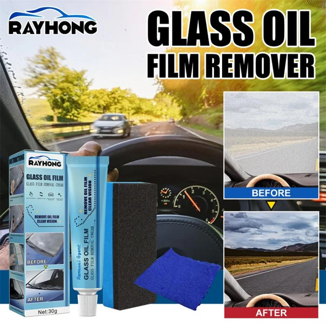 Car Glass Oil Film Remover Cleaner  Liquid Cleaning Auto Glass Car - Car Glass  Oil - Aliexpress