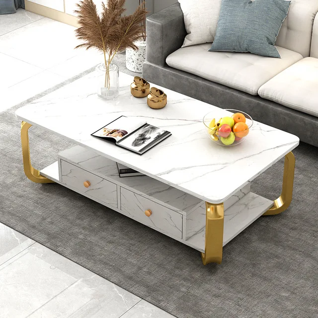 Modern Design Luxury Console Center Table with draws 1
