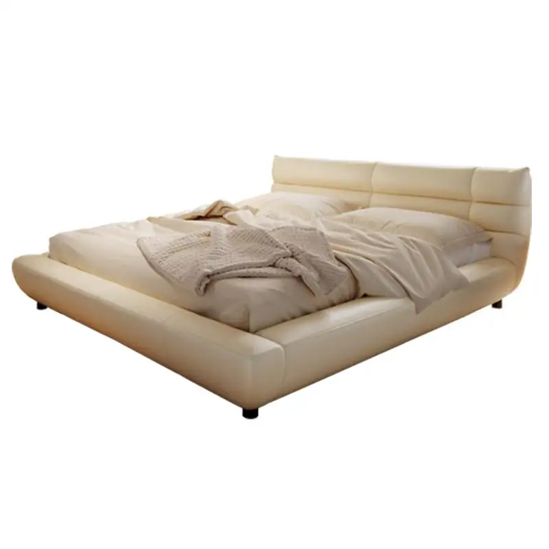 Modern Full Size Bed Frame White Headboard Storage Twin Bed Bases Frames Bedroom Platform Cama De Casal House Furniture