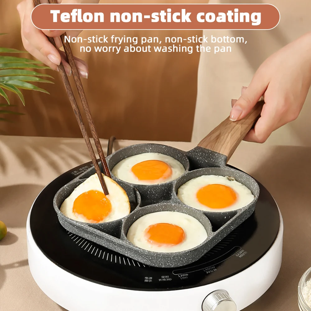 Nonstick Omelet Pan, Made of Durable Steel with a Teflon Coating