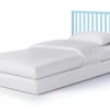 Palmer 3-in-1 Convertible Mini Crib Baby Blue w/ mattress pad 6