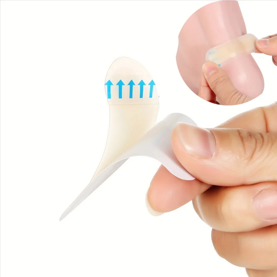 2-20pcs 보이지 않는 접착성 실리콘 젤 물집 패치 하이드로콜로이드 풋 패치 발뒤꿈치 및 발가락 피부 보호용 발뒤꿈치 스티커