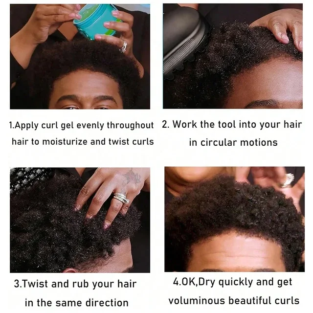 3pcs Hair Styling Rubber Afro Curl Sponge Set - Image 6