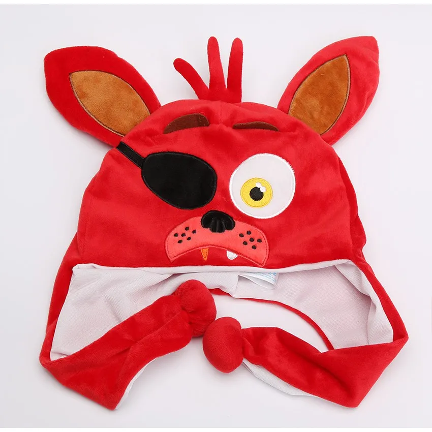 Kids Party Hats Freddy Fazbear Fredbear Foxy Mangle Bonnie Fluffy Hat Birthday Gift Idea Child Party Supplies Plush Hat Toys