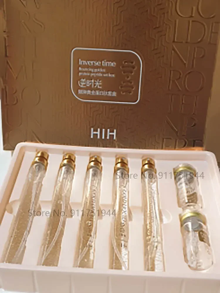 24K Gold Active Collagen Facial Serum Set Protein Thread Essence Hydrating Moisturizing Facial Firming Skin Care 5