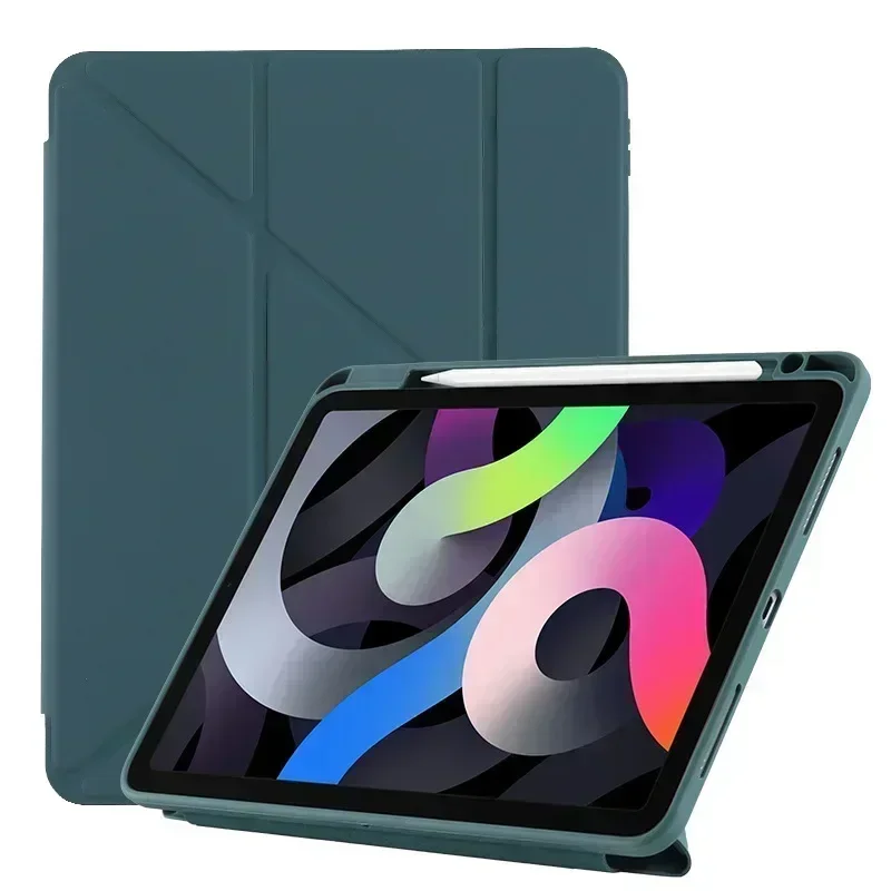 Origami-case Suporte Acrílico com Slot de Caneta para Ipad Capa Trifold Ipad 10 Air Mini 2023 Pro 12.9 11 109 102 97