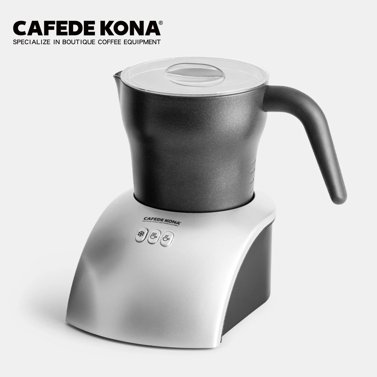 

CAFEDE KONA Stainless Steel Milk Steamer Heating Milk Frothing Function Coffee Automatic Electric Milk Frother